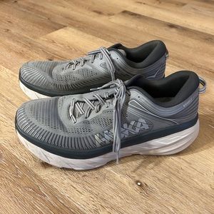 Hoka One Bondi 7 Gray Mens Size 11.5